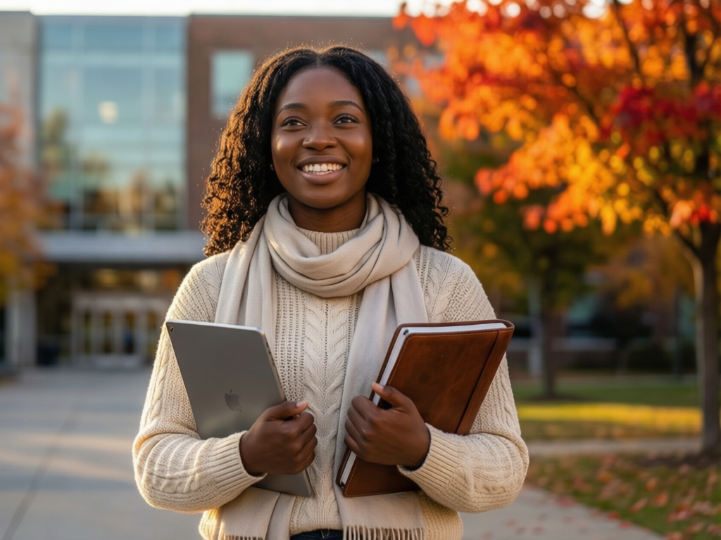 Nigerian students celebrating Canada visa approval